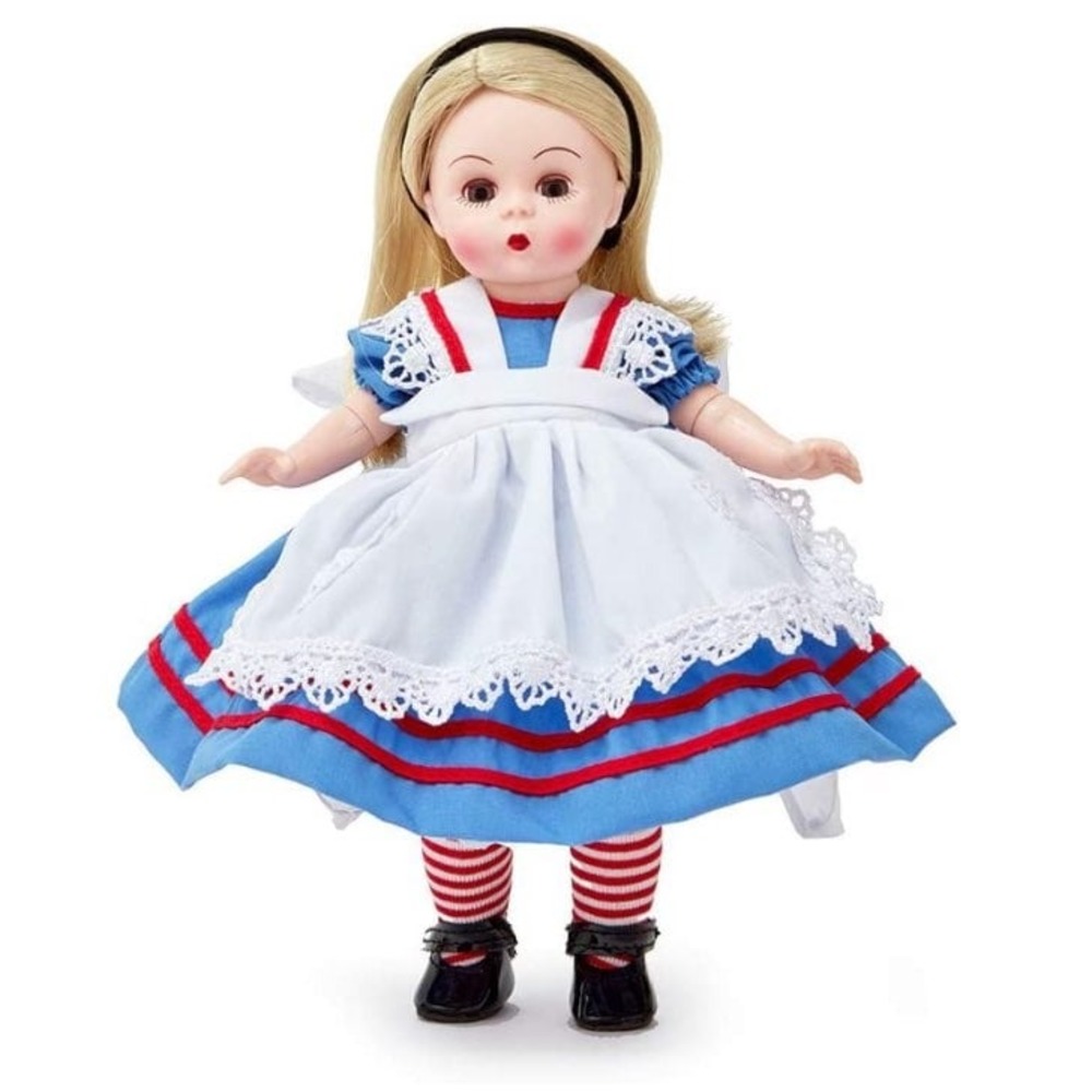 New Madame Alexander Alice in wonderland doll 42425 blonde 8" articulated Wendy